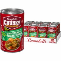 Campbell's Chunky Healthy Request Grilled Chicken & Sausage Gumbo Soup Case Sale Perspective: Main
