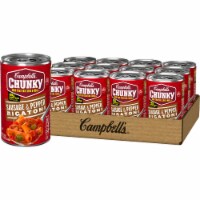 Campbell's Chunky Sausage & Pepper Rigatoni Soup Case Sale Perspective: Main