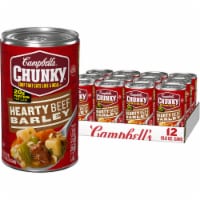 Campbell's Chunky Hearty Beef Barley Soup Case Sale Perspective: Main