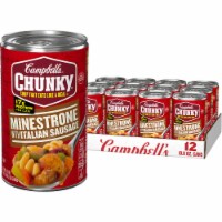 Campbell's® Chunky® Minestrone with Italian Sausage Soup Case Perspective: Main