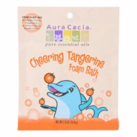 Aura Cacia-Cheering Foam Bath Tangerine and Sweet Orange Essential Oils-Case of 6-2.5oz