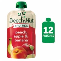 Beech-Nut Fruit on the Go Peach Apple Bananan Baby Food Pouches