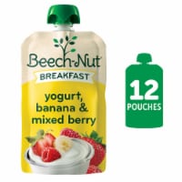 Beech-Nut Breakfast Yogurt Banana & Mixed Berry Stage 4 Baby Food Pouches
