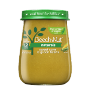 Beech-Nut Naturals Sweet Corn & Green Beans Stage 2 Baby Food