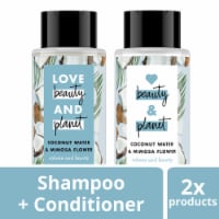 Love Beauty & Planet Sulfate-Free Coconut Water & Mimosa Flower Shampoo & Conditioner for Fine Hair