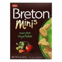 Dare Breton Crackers Minis Garden Vegetable, 8 OZ (Pack of 12)