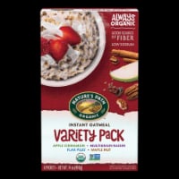 Nature's Path Organic Hot Oatmeal - Variety Pack - Case of 6 - 14 oz.