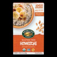 Nature's Path Organic Hot Oatmeal - Homestyle - Case of 6 - 11.3 oz.