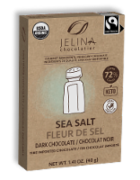 Jelina Chocolatier Sea Salt 72% Cacao Organic Dark Chocolate