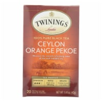 Twinings Tea Black Tea - Ceylon Orange Pekoe - Case of 6 - 20 Bags