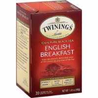 Twinings of London Classics English Breakfast Medium Tea Bags 20 Ct (Pack of 6)