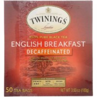 Twinings English Breakfast Decaffeinated Tea, 50 BG (Pack of 6)