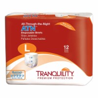 Tranquility ATN Adult Incontinence Brief L Heavy Absorbency Overnight, 2186, Maximum, 96 Ct