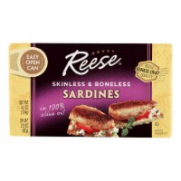 Reese Sardines - Skinless Boneless in Olive Oil - Case of 10 - 4.37 oz