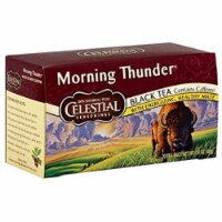 Celestial Seasonings Black Tea, Morning Thunder, 20 Count (Pack of 6)