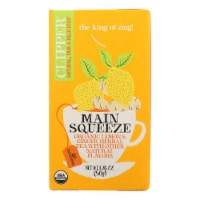 Clipper Main Squeeze Organic Lemon & Ginger Herbal Tea, 1.76 oz (Pack of 6)