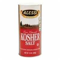 Alessi Authentic Pure Natural Kosher Salt, 13 oz [Pack of 6]