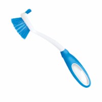 LOLA Pro Dish Brush W/ Comfort Non-Slip Rubber Handle, Built-In Food Scraper - 1 CT