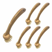 LOLA Eco-Clean Bamboo Dish Brush W/ Eco-Friendly Durable Bamboo Handle - 1 CT