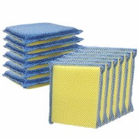 LOLA Microfiber Cloth W/ Nylon Net & All Nylon Net Both Side Cleaning Pads - 4 Pack