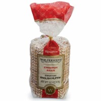 Wolfermans Cinnamon and Raisin Signature English Muffin - 4 per bag -- 12 bags per case.