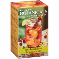 Bigelow Botanicals Cold Water Infusion Cranberry Lime Honey Suckle, 1.23 oz (Pack of 6)