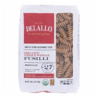 Delallo - Organic Whole Wheat Fusilli Pasta - Case of 16 - 1 lb.