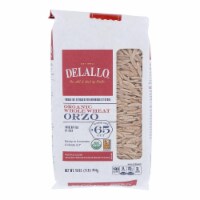 Delallo - Organic Whole Wheat Orzo Pasta - Case of 16 - 16 oz.