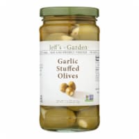 Jeff's Natural - Garlic Stuffed Olives - Case of 6 - 7.5 oz.