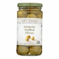 Jeff's Natural - Jalapeno Stuffed Olives - Case of 6 - 7.5 oz.