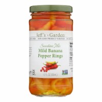 Jeff's Natural Banana Pepper - Mild - Sliced - Case of 6 - 12 fl oz