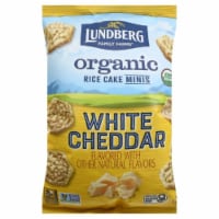 Lundberg Family Farms Organic Rice Cakes Minis White Cheddar, 5oz (Pack of 6)