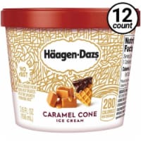 Haagen-Dazs Caramel Cone Ice Cream, Snack Cup 3.6 Oz Perspective: Main