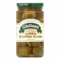 Giuliano Stuffed Garlic Olives, 7 OZ (Pack of 6)