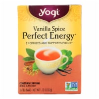 Yogi Perfect Energy Herbal Tea Vanilla Spice - 16 Tea Bags - Case of 6