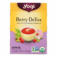 Yogi Detox Herbal Tea Caffeine Free Berry - 16 Tea Bags - Case of 6