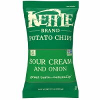 Kettle Brand Gourmet Potato Chips, Sour Cream and Onion, 5.0 Oz. Bag (15 Count)