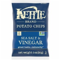 Kettle Sea Salt and Vinegar Potato Chips - 2 oz. bag, 6 per case