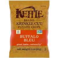 Kettle Krinkle Cut Buffalo Bleu Potato Chips, 2 Ounce -- 6 per case