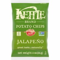 Kettle Brand Gourmet Potato Chips, Jalapeno, 2 Oz Bag (24 Count)