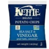 Kettle Foods Sea Salt and Vinegar Potato Chips, 1 Ounce -- 72 per case.