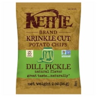 Kettle Brand Gourmet Potato Chips, Dill Pickle, 2.0 Oz. Bag, (24 Count)