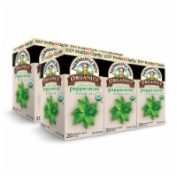 Newman's Own Organic Peppermint Tea with 20 Individually Wrapped Tea Bags Per Box (Pack of 6)