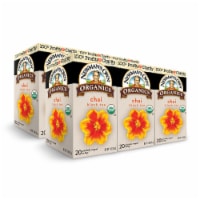 Newman’s Own Organic Chai Black Tea with 20 Individually Wrapped Tea Bags Per Box (Pack of 6)