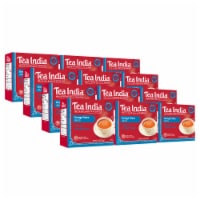 Tea India Orange Pekoe Black Tea Chai with 80 Round Teabags Pack of 12