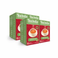 Tea India Premium Red Box Cardamom Chai Tea with 20 Individually Wrapped Teabags