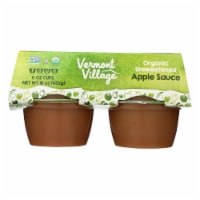 Vermont Village Organic Applesauce - Unsweetened - Case of 12 - 4 oz.