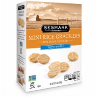 Sesmark Mini Rice Crackers, Lightly Salted, 5.25 Oz (Pack of 6)