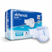 Attends Adult Incontinence Brief M Heavy Absorbency Contoured, DDA20, Heavy to Severe, 96 Ct