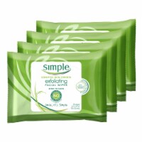 Simple Exfoliating Facial Wipes (4 Pack)